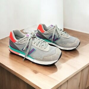 New Balance Women's‎ Retro Sneakers Running Shoes 515 Grey Colorblock Size 9
